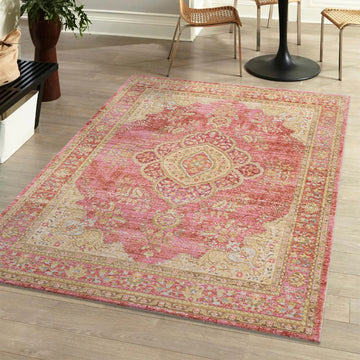 Khilana Floral Medallion Area Rug
